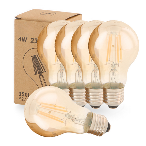 bec led E27, bec led vintage, bec led retro, bec LED E27 lumina calda, bec LED Amber, becuri sticla Amber, becuri LED vintage, led-box.ro