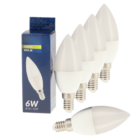 bec LED E14, bec LED 6W, bec led lumanare, bec LED C37, becuri LED economice, becuri LED tip lumanare, led-box.ro