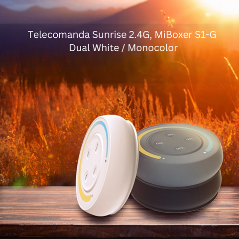 telecomanda rotunda, telecomanda MiLight, MiBoxer, telecomanda perete, telecomanda CCT, telecomanda Sunrise, telecomanda 1 zona, telecomanda banda led, telecomanda 2.4ghz, led-box.ro