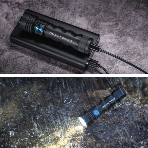 Lanterna reincarcabila rezistenta la apa Olight seeker4 led-box.ro
