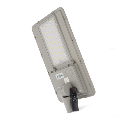 Lampa cu panou solar 200w, telecomanda si senzor pentru iluminat public, led-box.ro