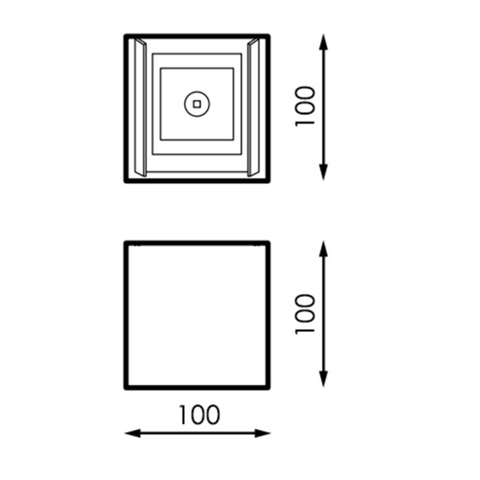 aplica fatada, aplica cub fatada, aplice ieftine fatada, aplica exterior, aplica cu led cct, modele aplice exterior, aplica fatada cub, led-box.ro