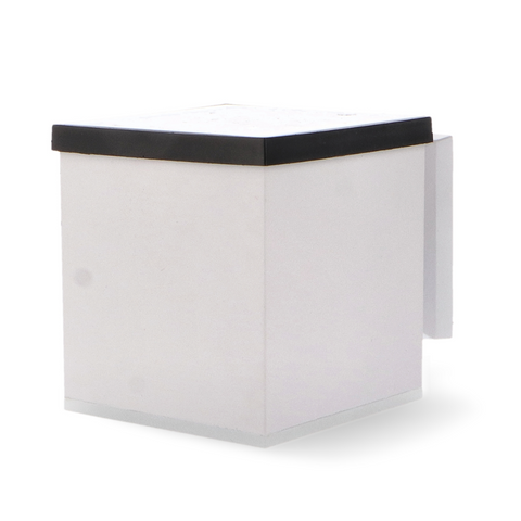 aplica solara, aplica cu incarcare solara, aplica fatada, aplice incarcare solara, aplice exterior, aplica solara aluminiu, aplica alba, aplica cub, aplice exterior, led-box.ro