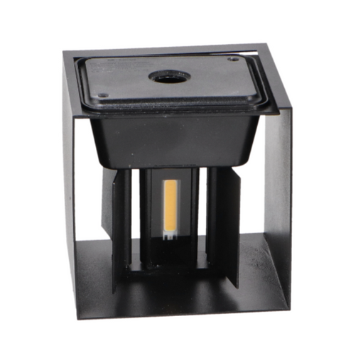 aplica cub fatada, aplica 6w cct, aplica cub exterior, aplice ieftine, aplica cub alba fatada, aplica neagra, aplica exterior moderna, led-box.ro