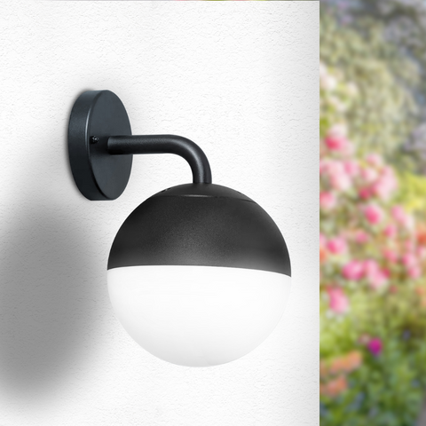 aplica tip glob, aplice led glob, aplica fatada, aplice fatade, aplice simple fatada, aplice moderne exterior, aplica minimalista, led-box.ro