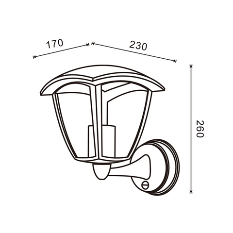 aplica exterior cu senzor, felinar cu senzor, aplica felinar fatada, iluminat exterior senzor, aplice fatada cu senzor, aplica led senzor, led-box.ro