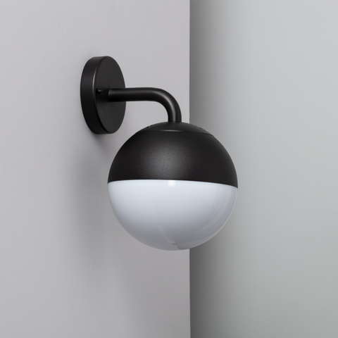 aplica tip glob, aplice led glob, aplica fatada, aplice fatade, aplice simple fatada, aplice moderne exterior, aplica minimalista, led-box.ro