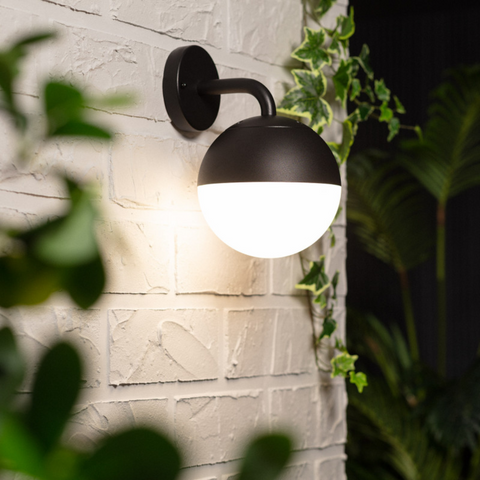 aplica tip glob, aplice led glob, aplica fatada, aplice fatade, aplice simple fatada, aplice moderne exterior, aplica minimalista, led-box.ro
