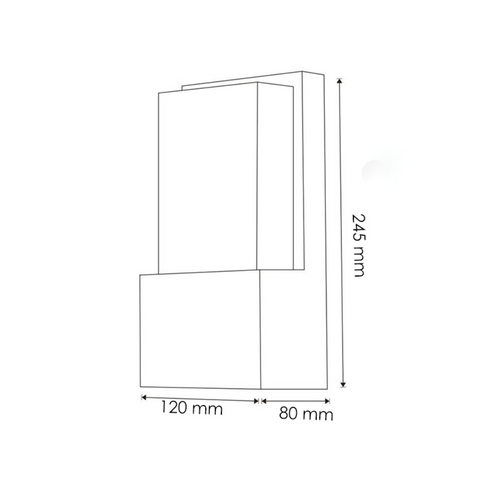 aplica led fatada 10w, aplice led 10w, aplice fatada, aplica moderna exterior, aplice ieftine, modele aplice led exterior, aplica cu led iluminat fatada, led-box.ro