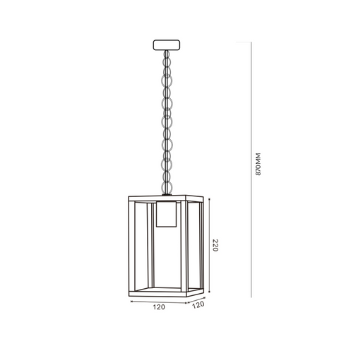 aplica suspendata, aplice cu lant, aplice suspendate, aplice terasa, aplica terasa, aplice exterior, aplice moderne, aplica foisor, led-box.ro