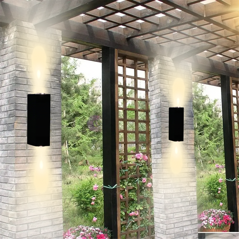aplica led fatada 6w, aplice led 6w, aplice fatada lumina sus si jos, aplica moderna exterior, aplice ieftine, modele aplice led exterior, aplica cu led iluminat fatada, led-box.ro