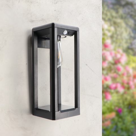 aplica solara cu senzor, aplica incarcare solara, aplica fatada solara, aplice solare cu senzor, aplice exterior cu senzor, led-box.ro