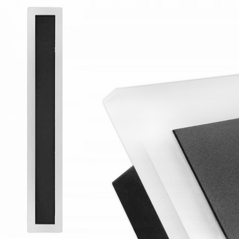 Aplica led cu lumina neutra pentru fatada, 4500k, rezistenta la apa IP65, acril, negru, led-box.ro