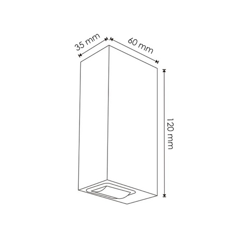 aplica led fatada 6w, aplice led 6w, aplice fatada lumina sus si jos, aplica moderna exterior, aplice ieftine, modele aplice led exterior, aplica cu led iluminat fatada, led-box.ro