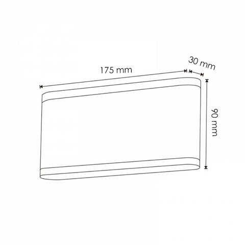 aplica led 10w, aplica led fatada, aplica led exterior, aplica led perete, aplica led lumina sus si jos, aplice led lumina in doua directii, aplica fatada, led-box.ro