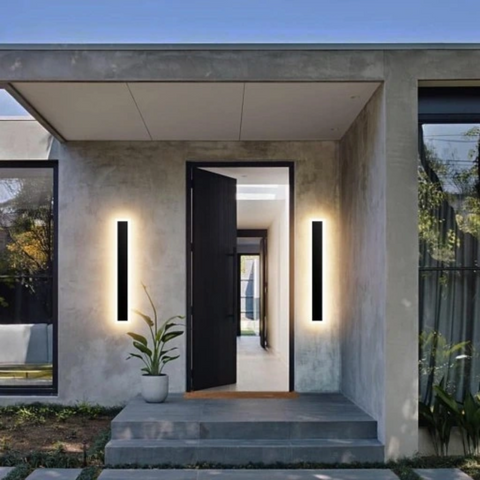 Aplice led liniare pentru perete exterior, 80cm, led-box.ro