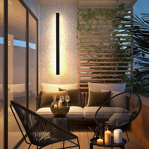 Aplica moderna perete exterior, terasa sau balcon, lumina neutra 4500k, led-box.ro