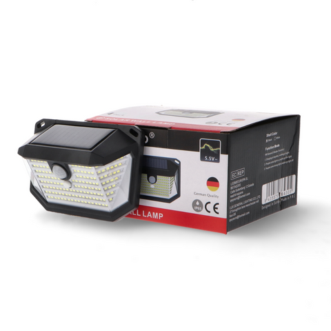 aplica led solara cu senzor pentru iluminat exterior, led-box.ro