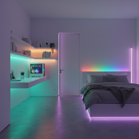 Bandă LED COB RGB 50 metri pentru proiecte de iluminat mari