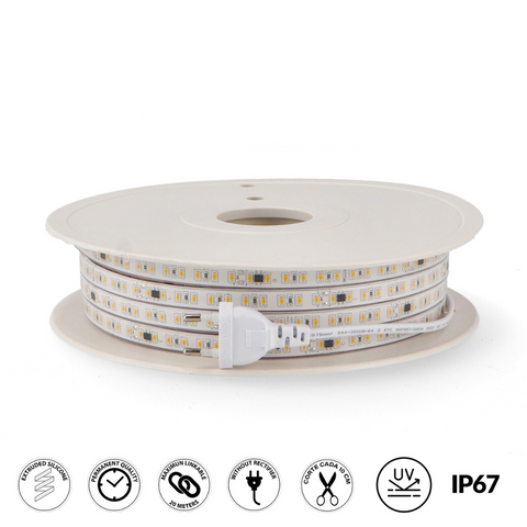 banda led 220V 20m, banda led impermeabila, cea mai buna banda cu led, banda cu leduri 220V, banda led 220v flexibila, banda led exterior, banda led flexibila, banda led IP67 220v, banda cu led alimentare 220v, led-box.ro