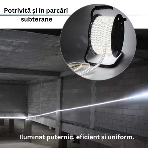 banda led santier, banda led 220V, banda LED bobina, banda led santier, banda led rezistenta la apa, banda led 220v exterior, banda led bobina, banda led 50m, banda led 220v IP65, led-box.ro