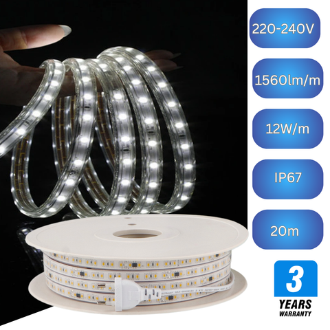 banda led 220V 20m, banda led impermeabila, cea mai buna banda cu led, banda cu leduri 220V, banda led 220v flexibila, banda led exterior, banda led flexibila, banda led IP67 220v, banda cu led alimentare 220v, led-box.ro