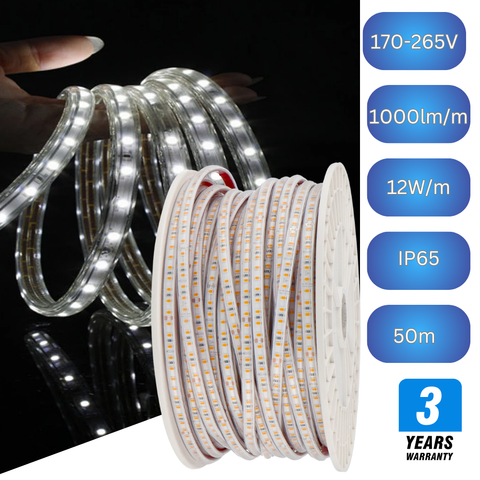 banda led 220V 50m, banda led impermeabila, cea mai buna banda cu led, banda cu leduri 220V, banda led 220v flexibila, banda led exterior, banda led flexibila, banda led IP65 220v, banda cu led alimentare 220v, led-box.ro