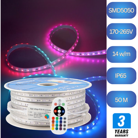 banda led rgb 50m, banda led 220V, cea mai buna banda cu led, banda cu leduri rgb, banda led 220v, banda led exterior, banda led flexibila, banda led IP65 220v, banda cu led alimentare 220v, banda led acasa, banda LED rgb, led-box.ro