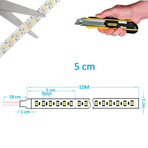 Bandă LED 24V RGB+CCT 216 LED/m pentru iluminat profesional rezidențial