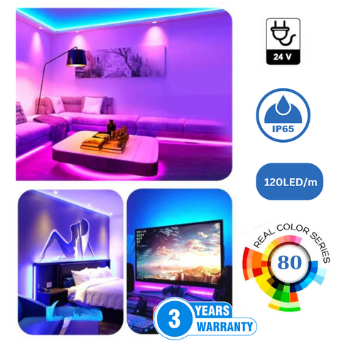banda led 24v, banda cu leduri 24v, banda led 5m, benzi led 24V, banda led dedeman, banda led SMD3535, banda led exterior, banda led verde, banda led rosu, banda led albastru, led-box.ro