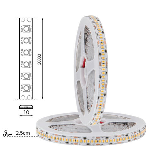 banda led 24v, banda cu leduri 24v, banda led 5m, benzi led 24V, banda led dedeman, banda led SMD2835, banda led 240 led/m, banda led interior, led-box.ro