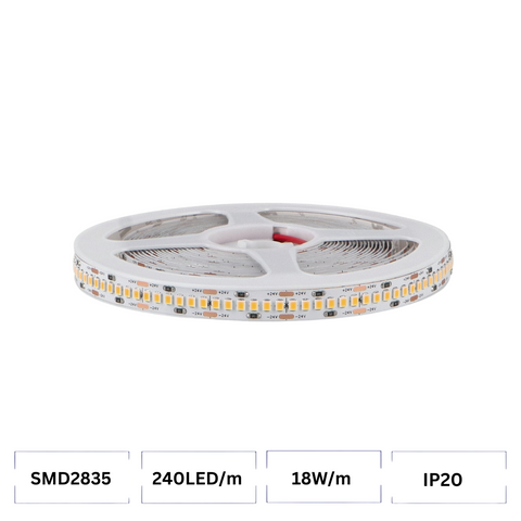 banda led 24v, banda cu leduri 24v, banda led 5m, benzi led 24V, banda led dedeman, banda led SMD2835, banda led 240 led/m, banda led interior, led-box.ro