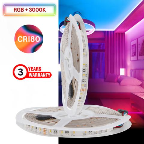 banda led 24v RGB+3000K, banda cu leduri 24v, banda led RGBW 5m, benzi led 24V, banda led dedeman, banda led SMD5050, banda led exterior, led-box.ro