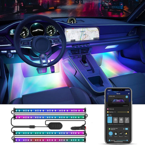 banda led auto, banda rgb, banda multicolora, banda auto multicolora, banda cu leduri auto, govee, rgbic, led-box.ro