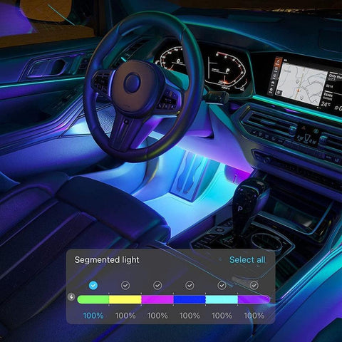 banda led auto, banda rgb, banda multicolora, banda auto multicolora, banda cu leduri auto, govee, rgbic, led-box.ro