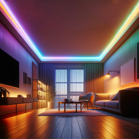 banda led cob, banda digitala, banda RGBIC, banda multicolora, banda digitala 12V, banda digitala 5m, RGBIC, 360led/, banda LED living, banda led dormitor, banda led mobila, banda digitala interior, led-box.ro