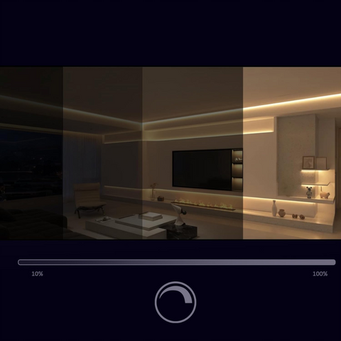 bandă LED COB RGB flexibilă cu adeziv 3M pentru montaj rapid