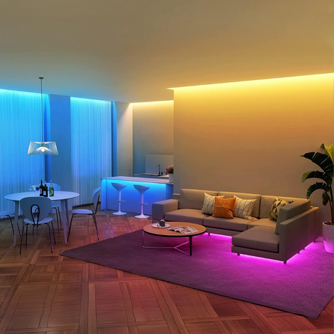 kit banda led, banda led multicolora, kit banda rgb IP20, banda rgb, kit banda rgb 5m, banda rgb cu telecomanda, banda rgb cu sursa alimentare, banda led rgb dedeman, banda rgb interior, banda led interior, led rgb living, banda led 5m