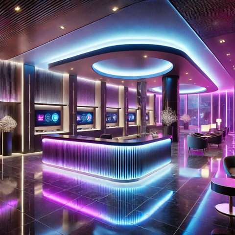 Instalare bandă LED RGB 20m pentru iluminat interior