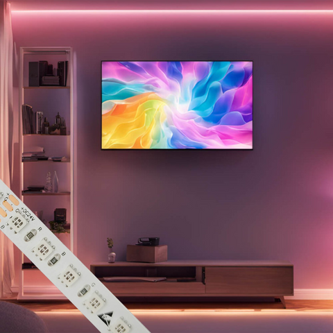 banda led rgb, banda 24v multicolora, banda cu led rgb, 120LED, banda LED 10 metri, banda cu leduri RGB, 10 metri banda RGB, banda LED RGB interior, led-box.ro
