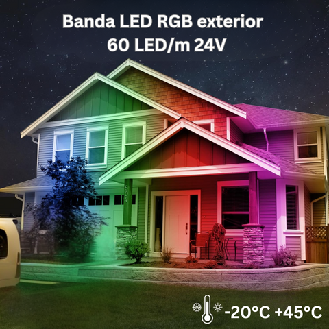 banda led RGB 24v, banda cu leduri 24v, banda led 5m, benzi led 24V, banda led dedeman, banda led SMD5050, banda led exterior, led-box.ro