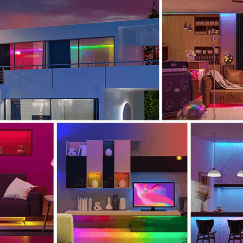 Bandă LED RGB pentru mobilier sau vitrine
