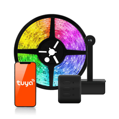 banda led tv, kit banda tv, banda televizor, banda rgbic, banda led wifi, banda led immersion-led-box.ro