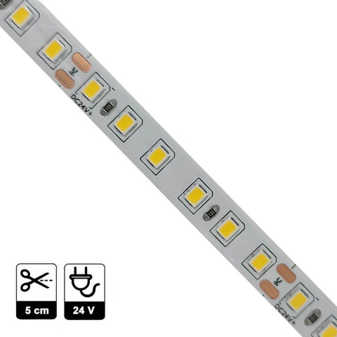 Banda LED SMD2835 24V, 12W/m 120 LED/m 8400lm IP20, 5m - led-box.ro