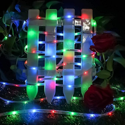 banda led rgb incarcare solara pentru iluminat exterior, led-box.ro