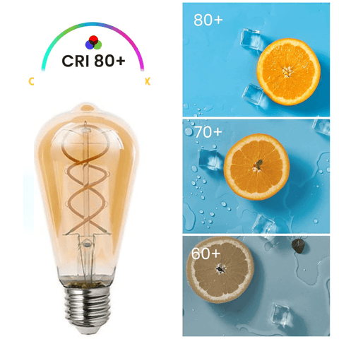 Bec decorativ LED ST64 E27 4W 2200K retro, dimabil - led-box.ro