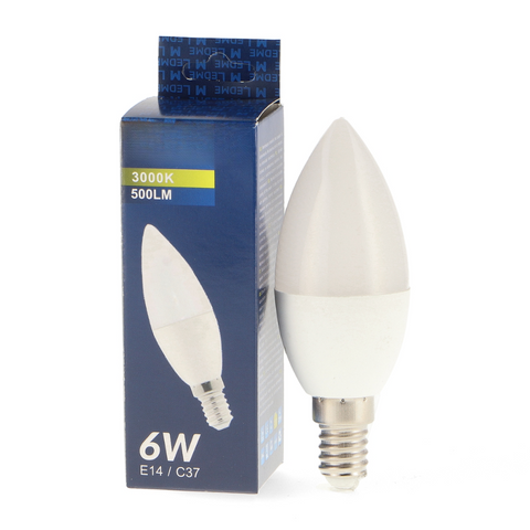bec LED E14, bec LED 6W, bec led lumanare, bec LED C37, becuri LED economice, becuri LED tip lumanare, led-box.ro