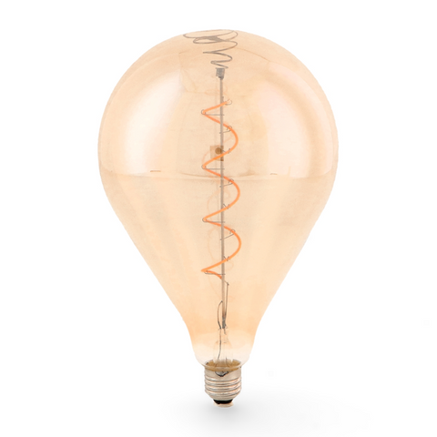 bec led E27 A160, bec led vintage 4W, bec led retro, bec LED E27 lumina calda, bec LED Amber A160, becuri sticla Amber, becuri LED vintage, becuri decorative, bec led filament spirala, led-box.ro