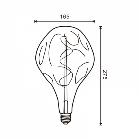 bec led E27, bec led vintage 4W, bec led retro, bec LED E27 lumina calda, bec LED Amber, becuri sticla Amber, becuri LED vintage, becuri decorative, bec led filament spirala, led-box.ro