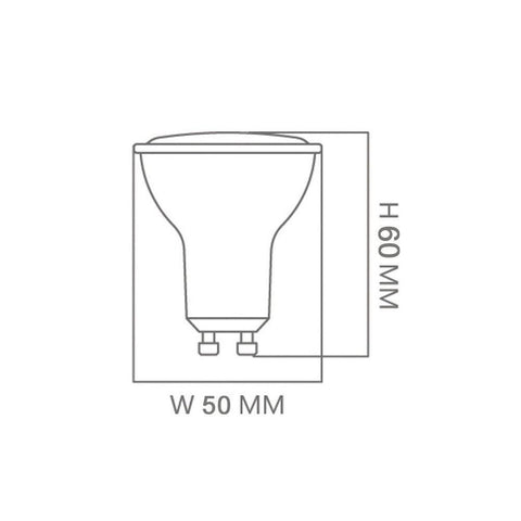 Bec LED Osram spot GU10 6W 720lm, lumina calda 2700K - led-box.ro